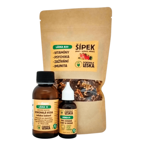 Dokonalá Láska Zvýhodněný balíček ZUBY A DÁSNĚ - Kompletní péče S Dokonalá Láska Zvýhodněný balíček ZUBY A DÁSNĚ - Kompletní péče S