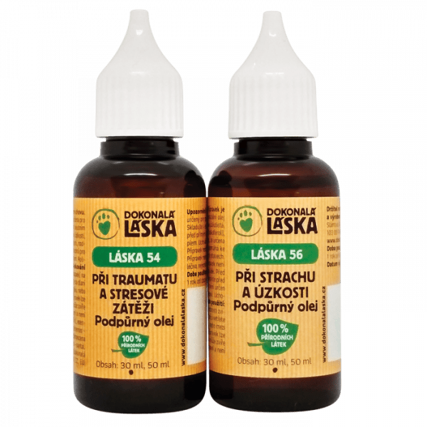 Dokonalá Láska Zvýhodněný set LÁSKA 54 + LÁSKA 56 - STRACH A STRES 30 ml