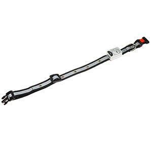 LED světelný obojek nylon černý obvod 30-45cm x 15mm LED světelný obojek nylon černý obvod 30-45cm x 15mm