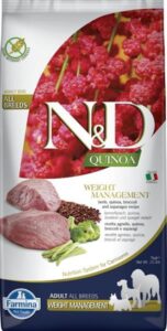 N&D QUINOA Dog GF Weight Management Lamb & Broccoli Adult Medium & Maxi 7 kg