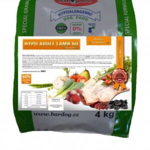Granule Bardog Lisované granule za studena Hypo Adult Lamb 60 – 4 kg