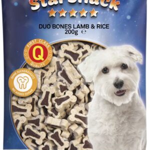 Nobby StarSnack Duo Bones pamlsky pro psa jehně+rýže 200g