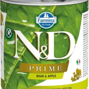 N&D PRIME Dog konz. Wild Boar & Apple 285 g