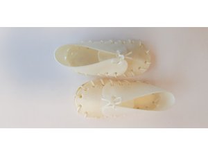 SALAČ, THAJSKO Bílá botička z kůže 12-13 cm (25/100)