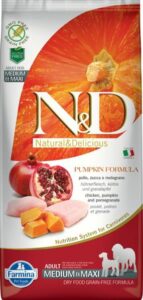 N&D PUMPKIN Dog GF Chicken & Pomegranate Adult Medium & Maxi 12 kg