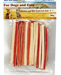 Pochoutka Sandwich kuře s treskou 80g