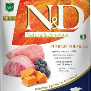 N&D PUMPKIN Dog GF Lamb & Blueberry Puppy Mini 7 kg