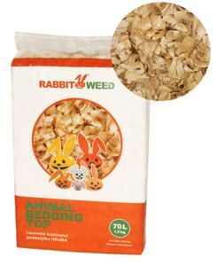 Hobliny podestýlka lis. hrubá TOP RabWeed 70l/1,5 kg