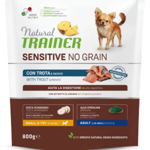 Trainer Natural Sensitive dog NO GRAIN MINI pstruh 800g
