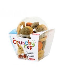 Pochoutka CRUNCHYCUP mrkev/vojtěška pro hlod 200gZolux