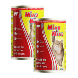 Miau Miau konz. Adult Beef - 2 x 415g