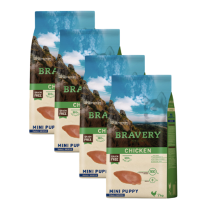 Bravery Dog Mini Puppy Chicken – 4x2kg