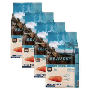 Bravery Dog Mini Puppy Salmon – 4x2kg