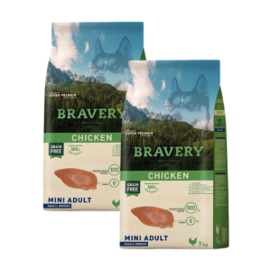 Bravery Dog Mini Adult Chicken – 2x2kg