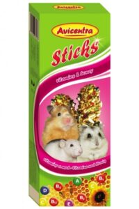 Avicentra tyčinka malý hlodavec vitamín + med 2ks