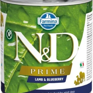 N&D PRIME Dog konz. Lamb & Blueberry 285 g