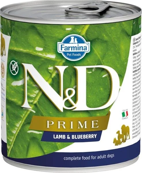 N&D PRIME Dog konz. Lamb & Blueberry 285 g N&D PRIME Dog konz. Lamb & Blueberry 285 g
