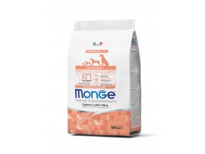 MONGE DOG Puppy & Junior Losos, rýže 800g