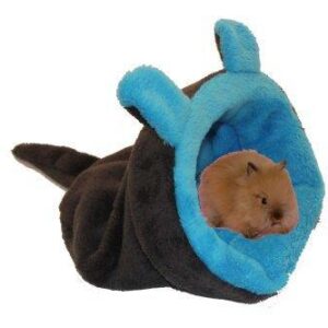 Marysa pelíšek 2v1 mini pro hlodavce/fretky, MYŠÁK, tmavě šedý/modrý