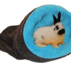 Marysa pelíšek 2v1 mini pro hlodavce/fretky, tmavě šedý/modrý