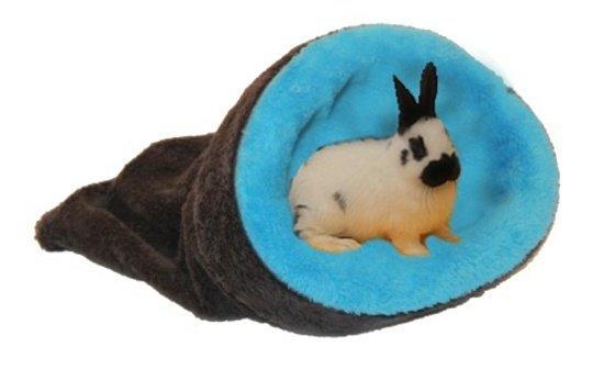 Marysa pelíšek 2v1 mini pro hlodavce/fretky, tmavě šedý/modrý Marysa pelíšek 2v1 mini pro hlodavce/fretky, tmavě šedý/modrý