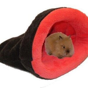 Marysa pelíšek 2v1 mini pro hlodavce/fretky, tmavě šedý/růžový