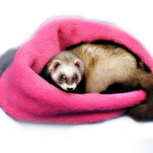 Marysa pelíšek 3v1 pro fretky, šedý/tmavě růžový