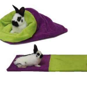 Marysa pelíšek 3v1 pro hlodavce, fialový/světle zelený