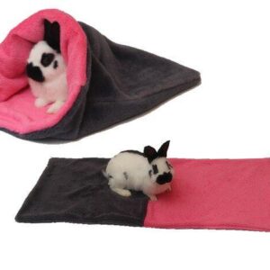 Marysa pelíšek 3v1 pro hlodavce, šedý/tmavě růžový