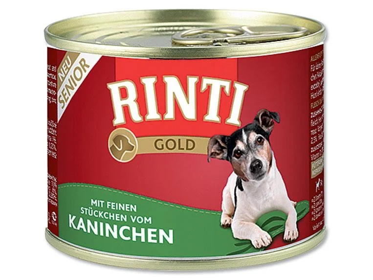 Konz.RINTI GOLD Senior kralik 185g Konz.RINTI GOLD Senior kralik 185g