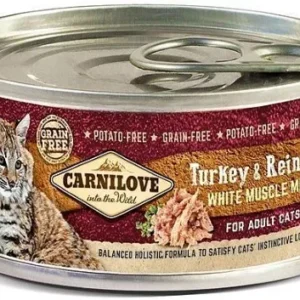 Carnilove WMM Turkey & Reindeer for Adult Cats 24x100g