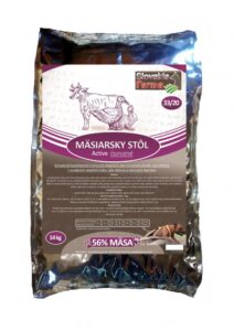 Lisované hypoalergenní Granule Slovakia Farma - Mäsiarsky stôl 33/20 - 14 kg