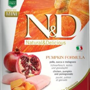 N&D PUMPKIN Dog GF Chicken & Pomegranate Adult Mini 2,5 kg