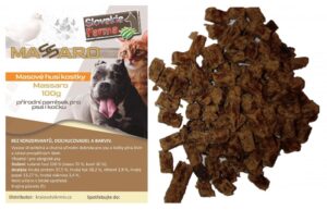 Masové husí kostky SlovakiaFarma Massaro 100g