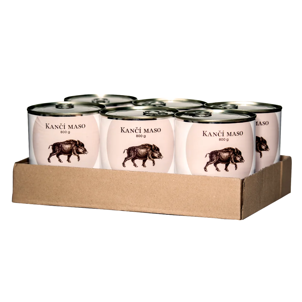 Bohemia Pet Food SIX PACK BOHEMIA Kančí maso ve vlastní šťávě 800 g Bohemia Pet Food SIX PACK BOHEMIA Kančí maso ve vlastní šťávě 800 g