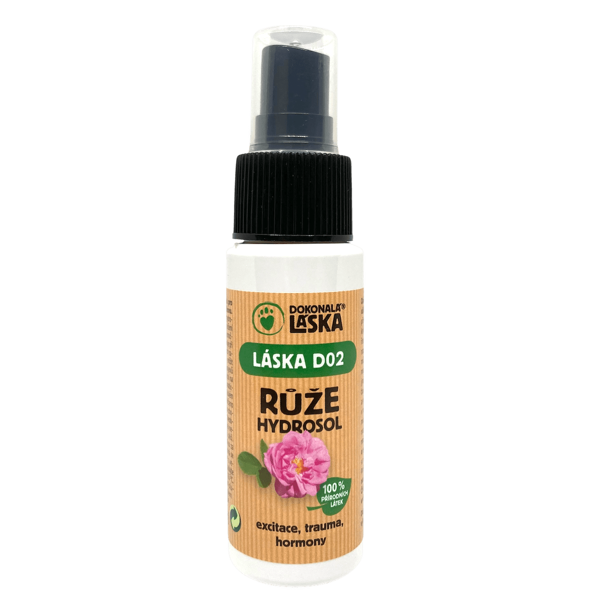 Dokonalá Láska LÁSKA D02 Růže hydrosol 50 ml Dokonalá Láska LÁSKA D02 Růže hydrosol 50 ml