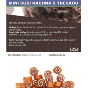 Mini suši kachna s treskou 125g