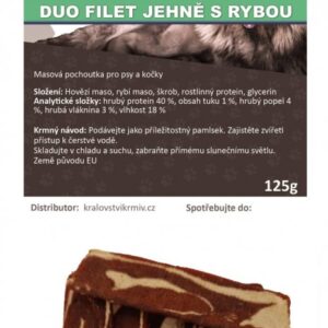 Duo filet jehně s rybou 125g