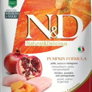 N&D PUMPKIN Dog GF Chicken & Pomegranate Adult Medium & Maxi 2,5 kg