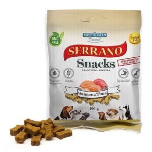 Mediterranean Serrano Snack Meditky rybí 85g – tréninkové kostičky