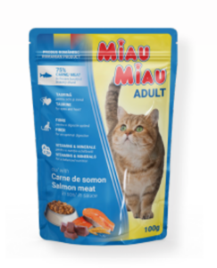 Miau Miau Kapsa Adult Salmon - 100g