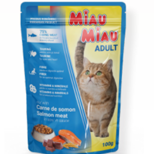 Miau Miau Kapsa Adult Salmon – 100g