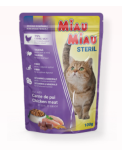 Miau Miau Kapsa Sterilised Chicken - 100g