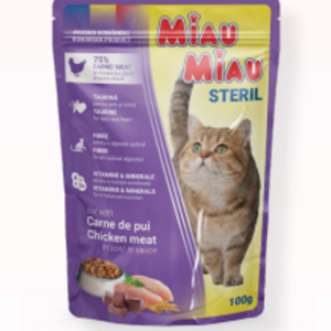 Miau Miau Kapsa Sterilised Chicken – 100g