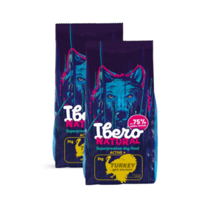 Ibero Natural Dog Active + – 2x3kg