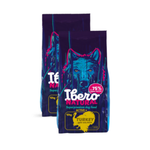 Ibero Natural Dog Active + – 2x12kg