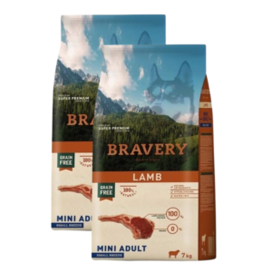 Bravery Dog Mini Adult Lamb – 2 x 7kg