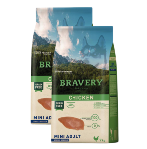 Bravery Dog Mini Adult Chicken - 2 x 7kg
