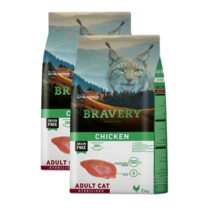 Bravery Cat Sterilized Chicken – 2x7kg