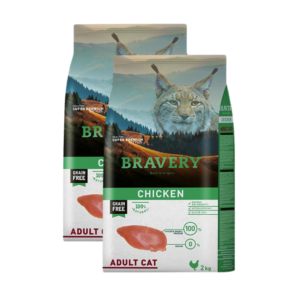Bravery Cat Adult Chicken - 2x7kg
